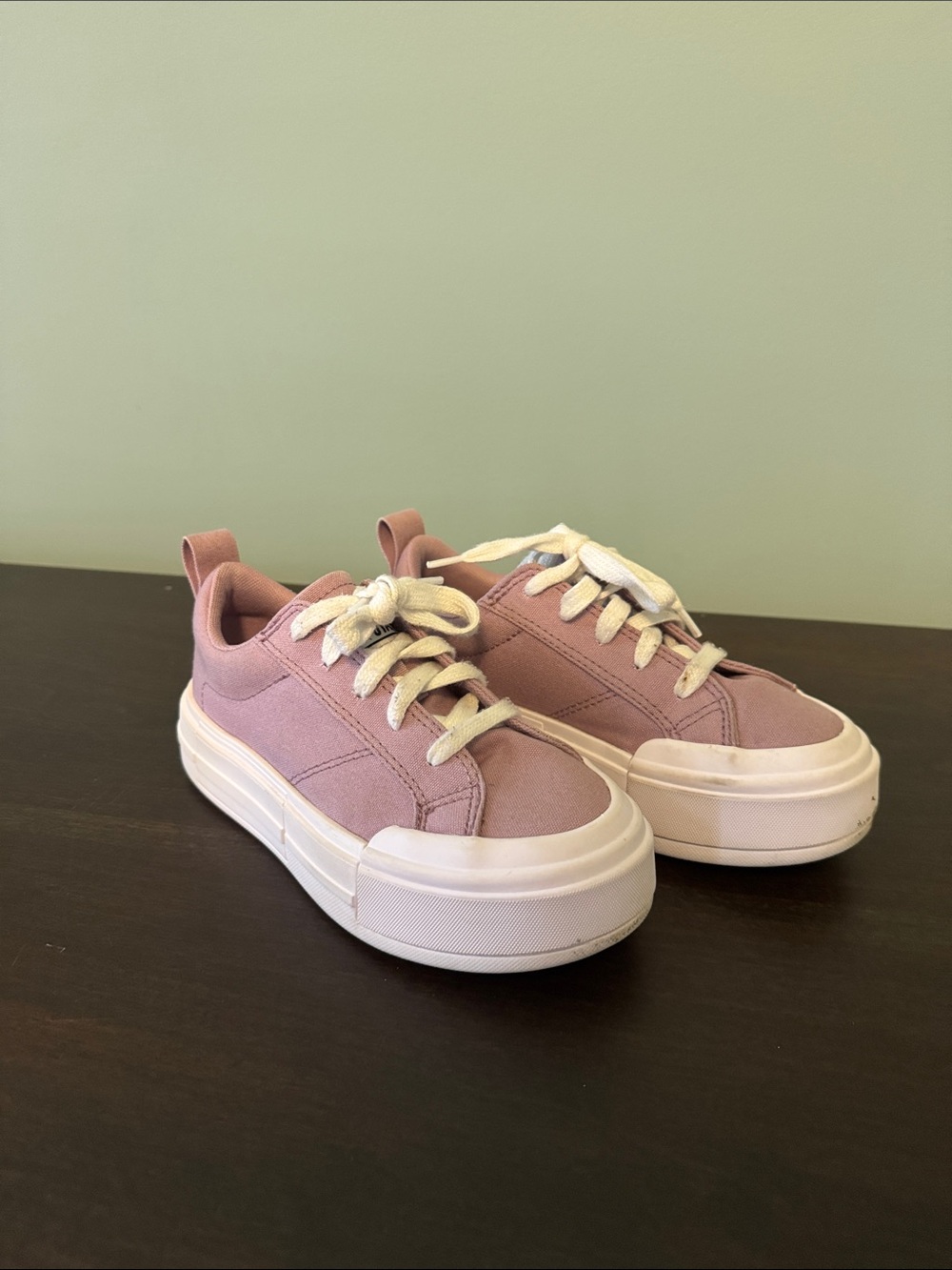 Converse Kids Pink Platform Sneakers